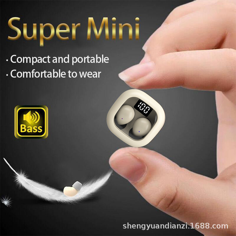 หูฟัง Sk19 ชนิดอินเอียร์ ตัดเสียงรบกวน หูฟัง mini Sleep tws ขนาดเล็กพิเศษ mini Type 7.8