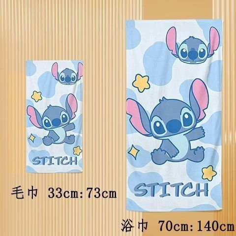 Stitch ผ้าเช็ดตัวน้ําพุร้อนว่ายน้ําดูดซับน้ําแห้งเร็วผ้าคลุมไหล่ที่อบอุ่นห่อผ้าขนหนูกีฬาออกกําลังกายวิ่งผ้าขนหนูเหงื่อ
