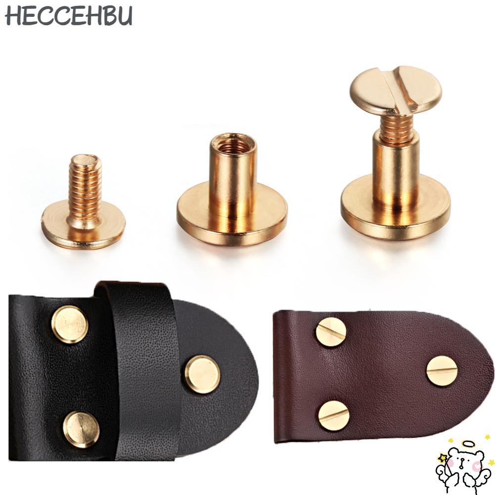 HECCEH31 10 pcs 5/6.5/8 มม.เล็บ Bolt กระเป๋าเดินทางหัตถกรรมเสื้อผ้า/กระเป๋า/รองเท้าทองเหลืองเล็บหนังหัตถกรรม