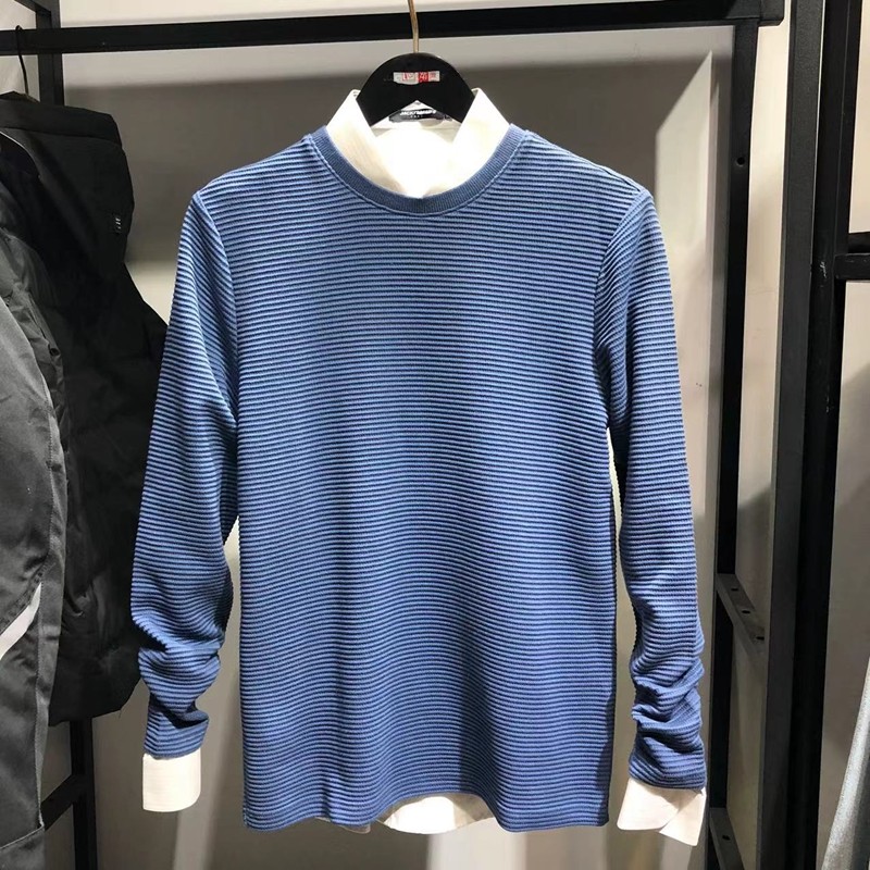 ยี่ห้อเสื้อผ้าผู้ชายตู้ถอน JJ Home สีเทาสีฟ้าฤดูใบไม้ร่วงฤดูหนาวสไตล์ผู้ชายหนาปานกลางเยาวชน JJ Home 