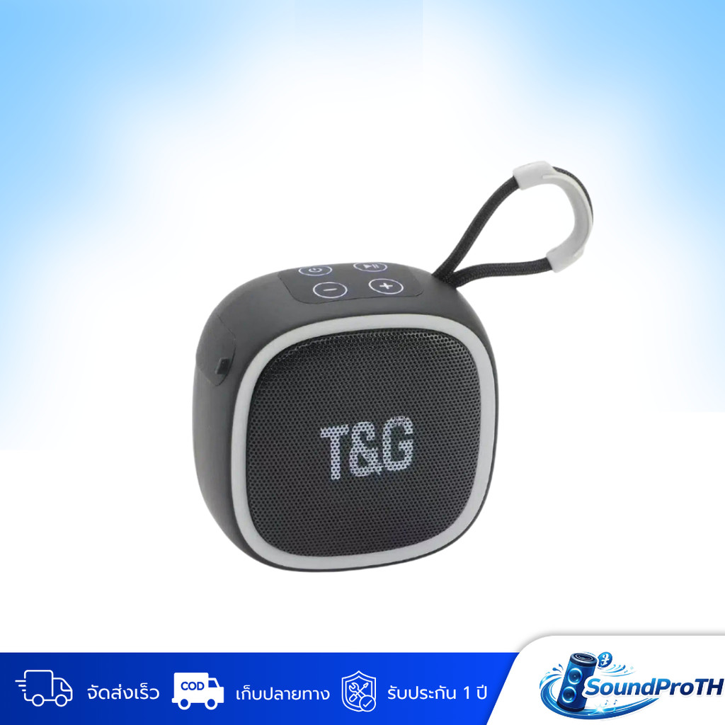 ลำโพงบลูทูธ TG659 กันนํ้าระดับ IPX4 เสียงดัง เบสหนัก เล่น FM / USB / TFCard / TWS