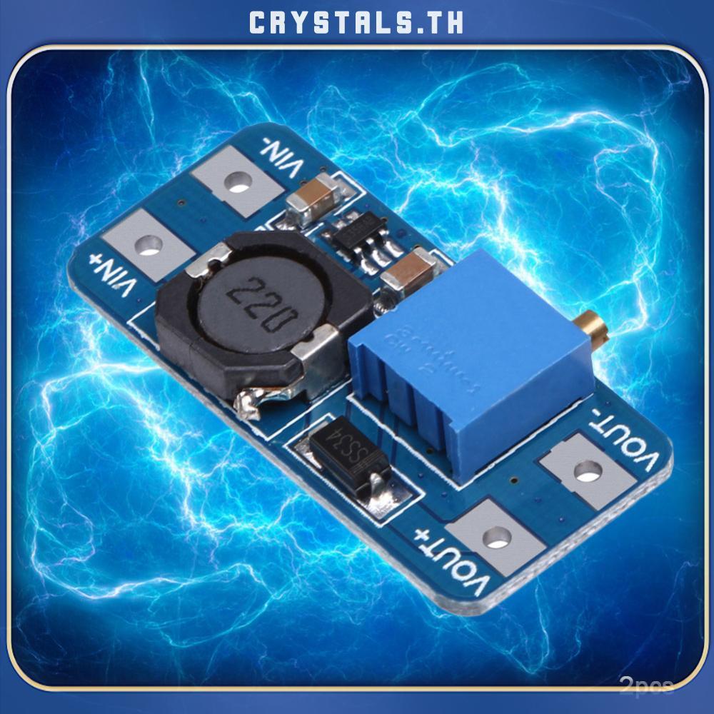 [CrystalS.th] 2 ชิ้น 2A DC-DC Step Up Power Apply Booster Power Module สําหรับ [CrystalS.th]