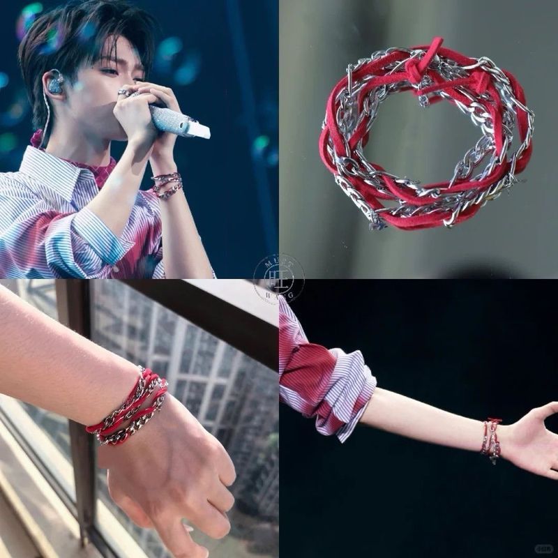 สร้อยข้อมือสไตล์เดียวกันหรูหราการออกแบบเฉพาะกลุ่มสินค้าประณีตคําแนะนําคนดัง Ziyu เพลงเทศกาลแนวโน้มทุ
