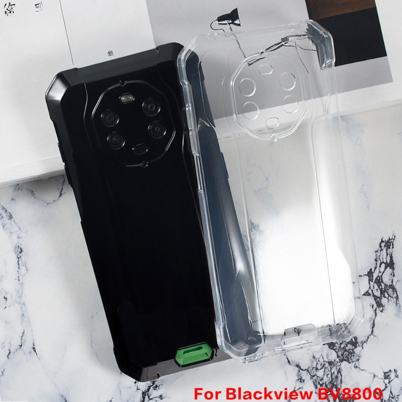 เคสโทรศัพท์ซิลิโคน TPU แบบนุ่มสําหรับ Blackview BV8800 BL8800 Pro กันกระแทกฝาหลังโปร่งใสสําหรับ BV88