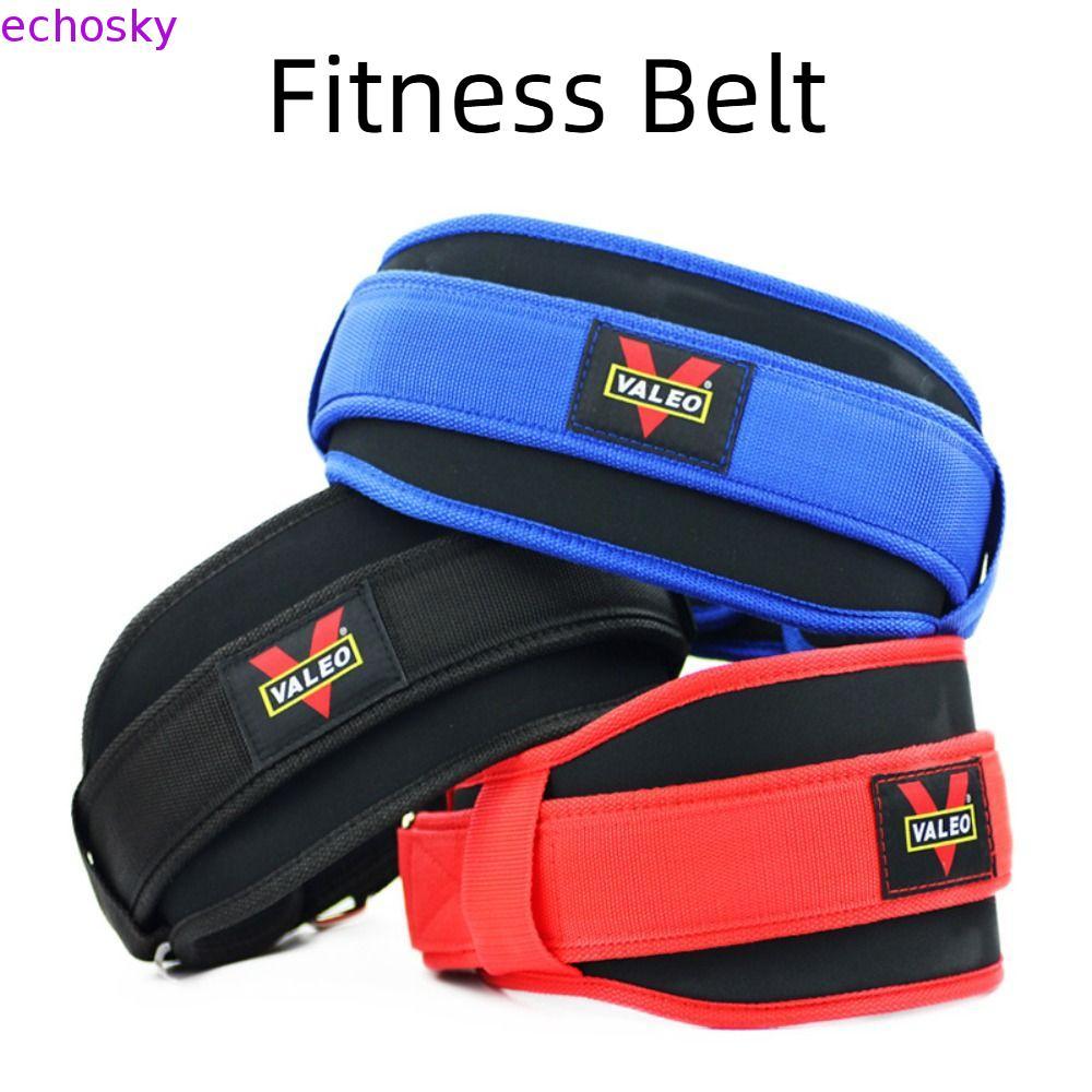 ECHOSKY เข็มขัดฟิตเนส,ปรับเพาะกาย Weightlift รองรับเอว, EVA Crossfit Deadlift ปลอดภัยออกกําลังกาย Po