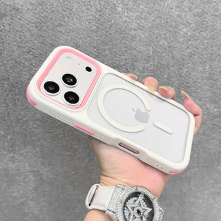 หรูหราป้องกันการหล่น 2 ใน 1 เคสโทรศัพท์แม่เหล็กสําหรับ ไอโฟน 11 12 13 14 15 16 17 มือโปร สูงสุด กันกระแทกกันชนกลับกรณีปก