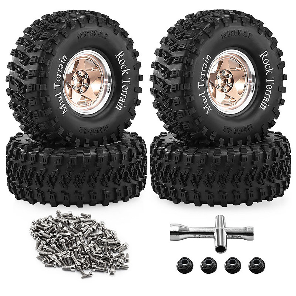 135 มม.สําหรับ 1/8 1/10 Axial AXP8 SCX10 H8H Wraith RR10 Capra TRX4 D90 RC4WD MJX RC Crawler โลหะ 2.