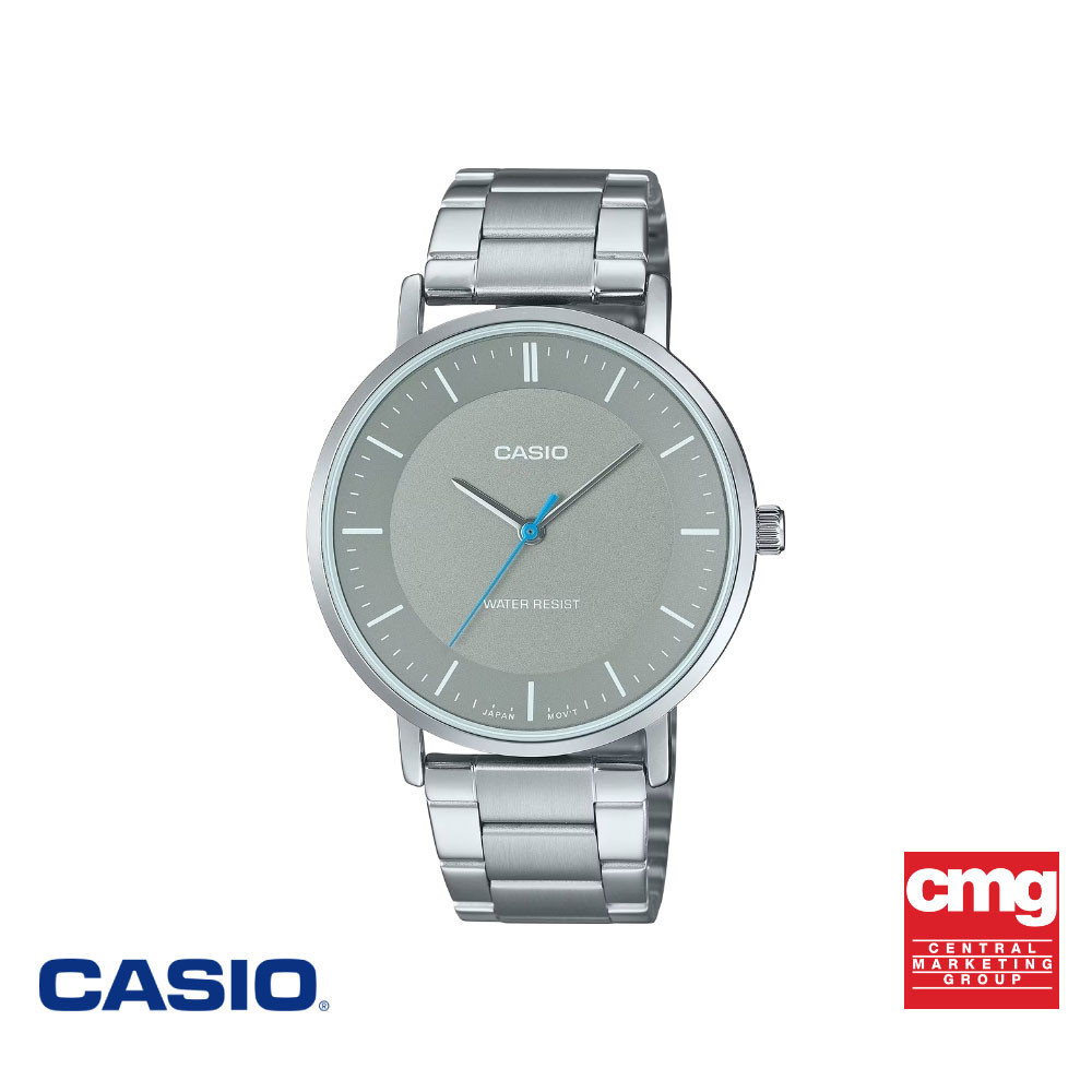 CASIO นาฬิกาข้อมือ CASIO รุ่น MTP-1374D-1AVDF วัสดุสเตนเลสสตีล สีดำ