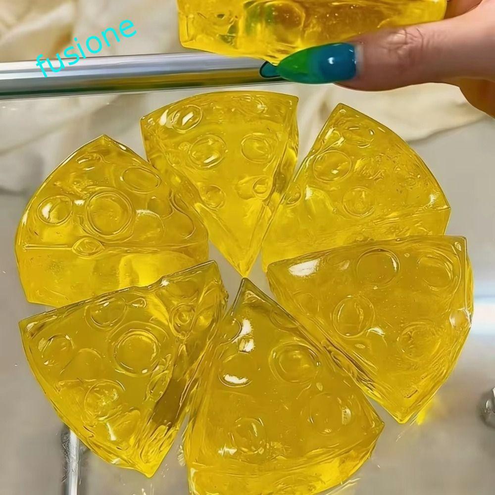 ฟิวชั่นขอบ ของเล่นสกุชชี่,ดูดนิ้วช้าเพิ่มขึ้นสกุชชี่ชีสน้ําผึ้ง,ตลกอยู่ไม่สุขนุ่มยืดหยุ่นสมจริงประสาทสัมผัสชีสของเล่นพรรคโปรดปราน