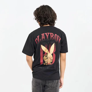 🔥BKK[จัดส่งในกรุงเทพฯ] PLAYBOY เสื้อยืด C ตะกร้า creator งาน forum เสื้อยืดสีดำ รุ่น ผ้าคอตตอน COTTON