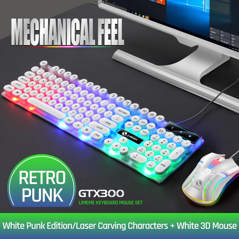Regnesium GTX300 ชุดคีย์บอร์ดเมาส์ Gaming มีสาย