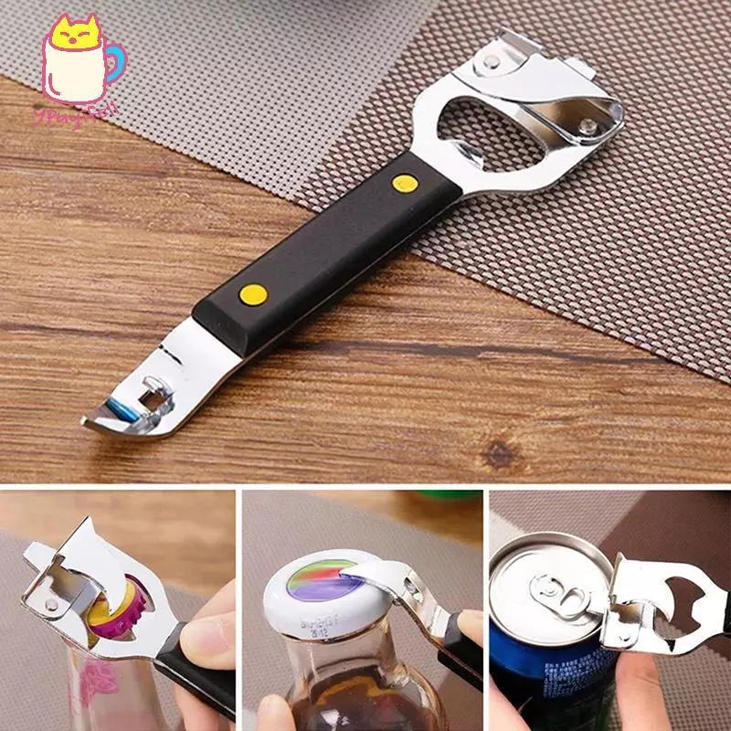 YPU Can Emblek Flipneck Steel Non-Slip Manual Jar Bottle Opener