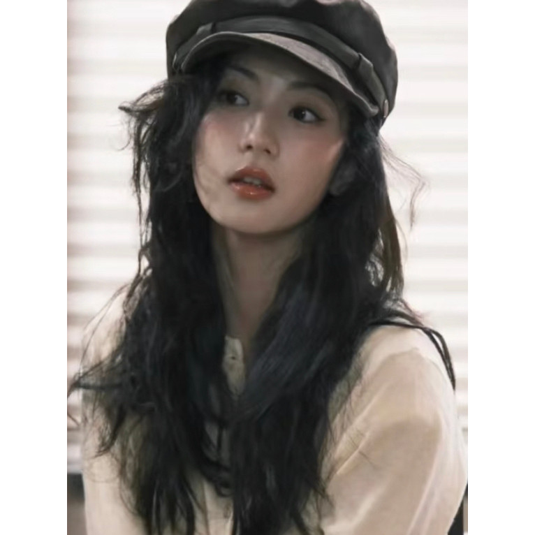 เกาหลี Zhang Yaqin สไตล์เดียวกัน Beret ผู้หญิงฤดูใบไม้ร่วงฤดูหนาว Face-ดูขนาดเล็ก All-match จิตรกรหม