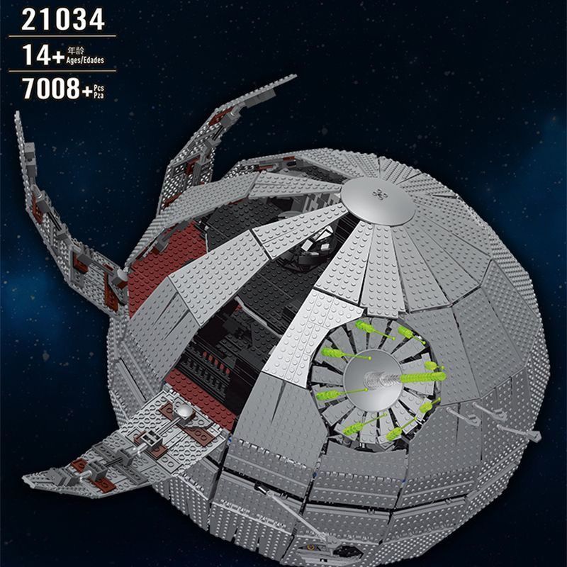Yuxing 21034 Death Planet ครบชุดหล่อราคาถูกขนาดใหญ่ความยากสูง Handmade Building Block Assembly Model