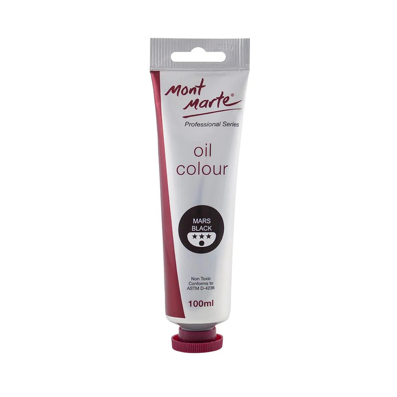MONT MARTE สีน้ำมัน Professional Series สี Mars Black ขนาด 100 มล.