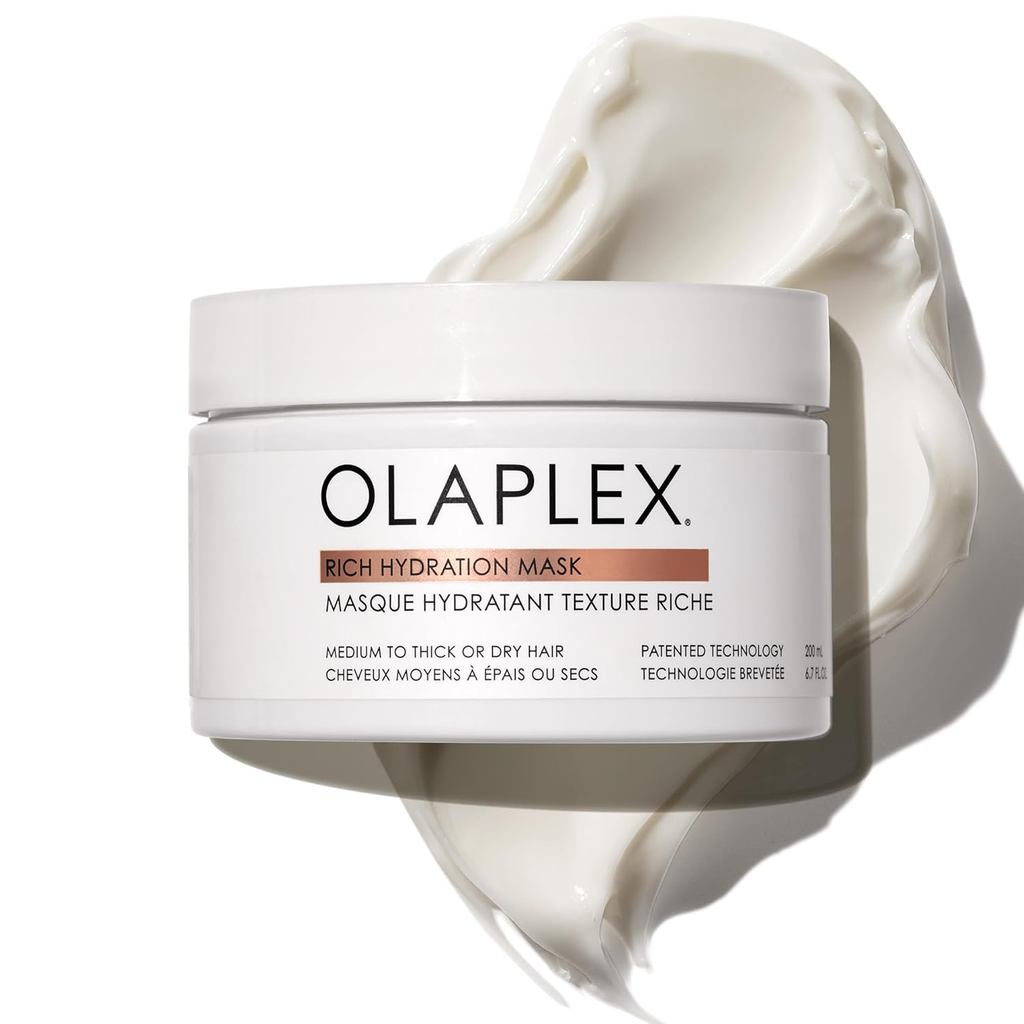 Olaplex Rich Hydration Mask: มาส์กปิดผนึกหนังกําพร้า | ไฮเดรต แอนด์ คอนโทรล ฟริซ | สําหรับผมแห้งหรือ