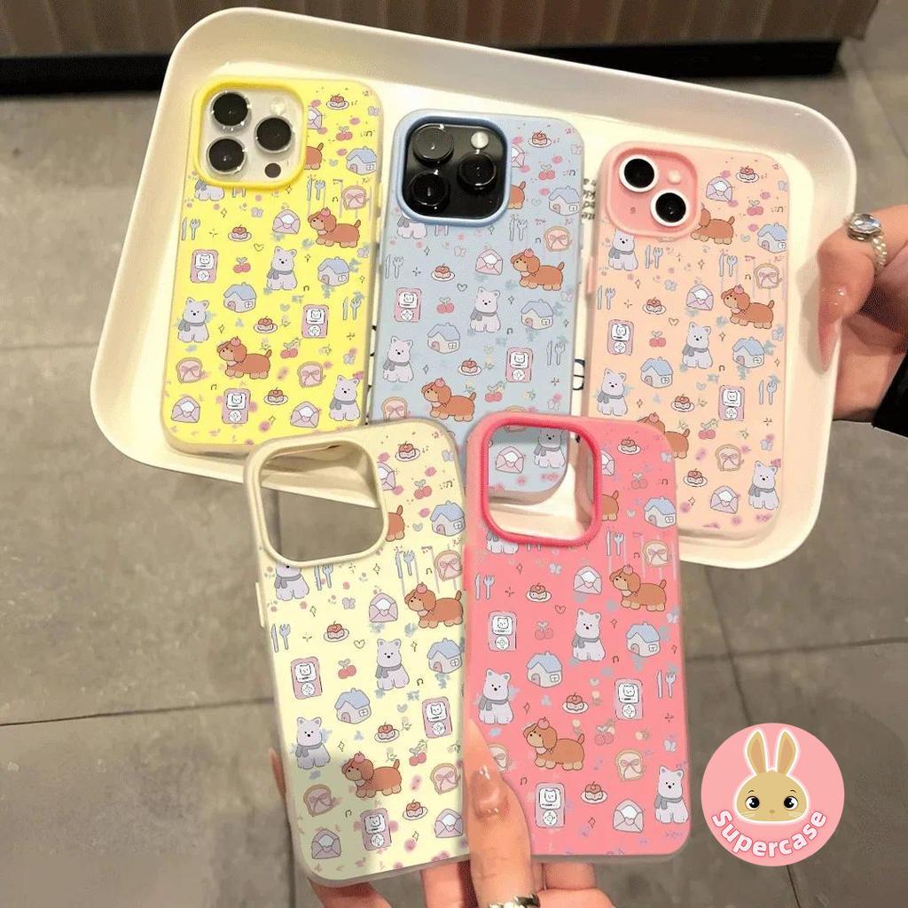 การ์ตูนสุนัขขนมเคสโทรศัพท์สําหรับRealmeหมายเหตุ70 70T 60 60X 50 Narzo N63 N61 N55 N53 Q5i V23 V23i P