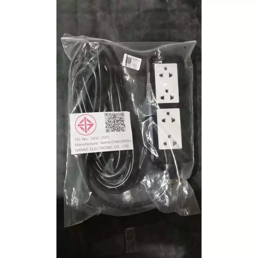ปลั๊กสนาม 2x4 บล็อกยาง สาย VCT2x1 3000W เลือกความยาวได้ thumbnail 7