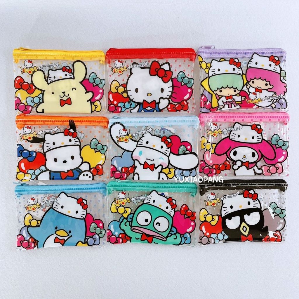 Kitty 50th Anniversary Japan Limited PVC Mini Storage Bag Sanrio All-Star