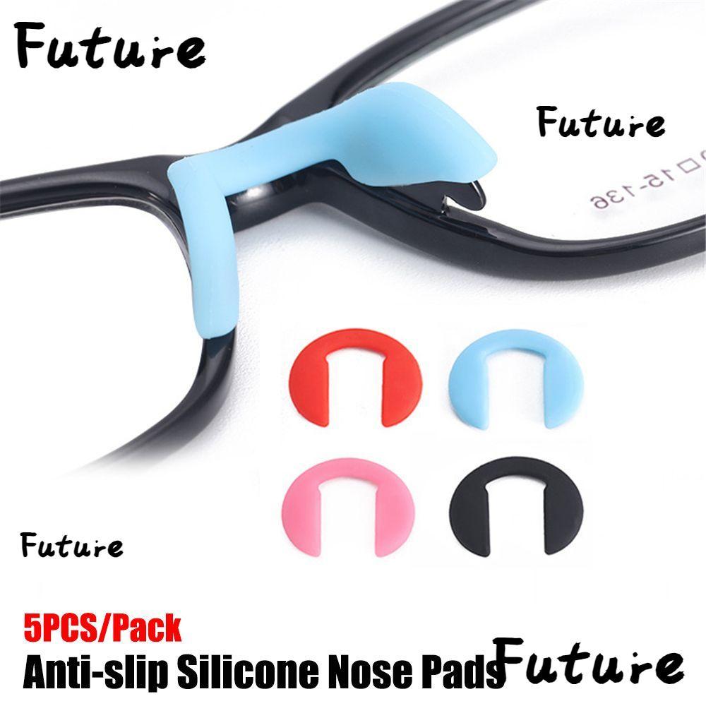 FUTURE 5 ชิ้น/แพ็คซิลิโคนแผ่นจมูกแว่นตาอุปกรณ์เสริมแว่นตากันแดด Soft Nosepads