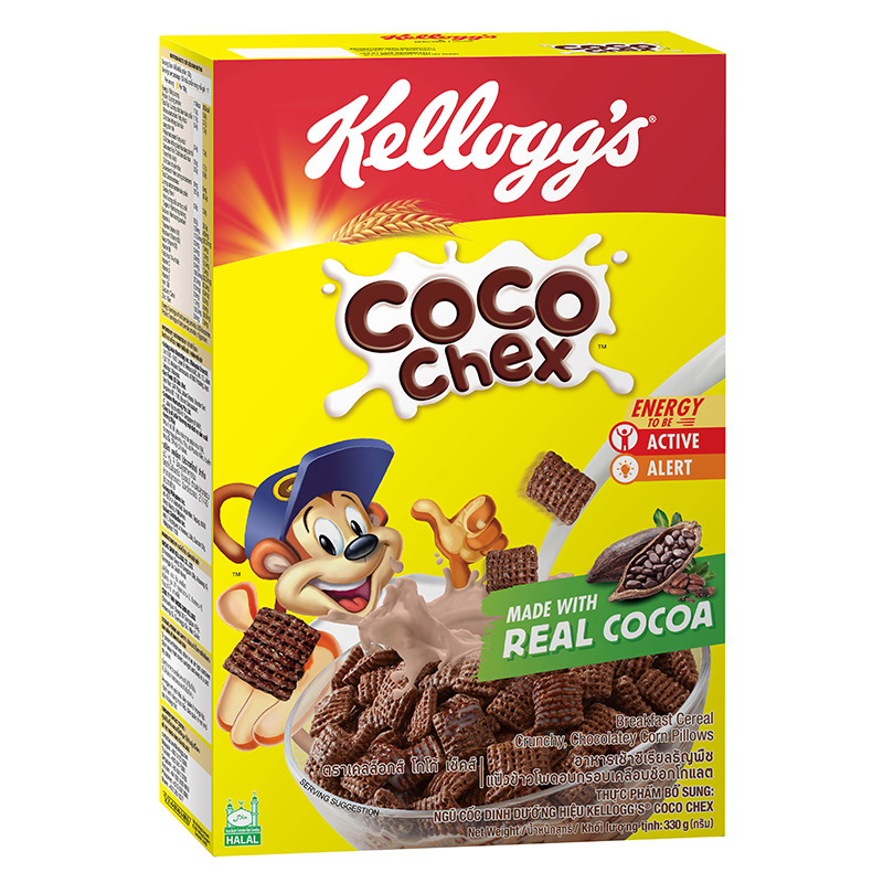 เคลล็อกส์ ซีเรียล โกโก้ เชคส์ 330 กัม (KELLOGG’S Cereal Coco Chex 330 g)