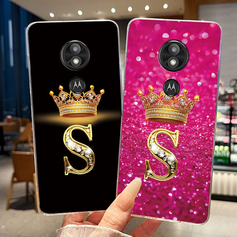 ปลอกสําหรับ Motorola Moto E5 Play E5 Plus กรณีแฟชั่นมงกุฎเริ่มต้น Clear Soft TPU Jelly กันชนสําหรับ 
