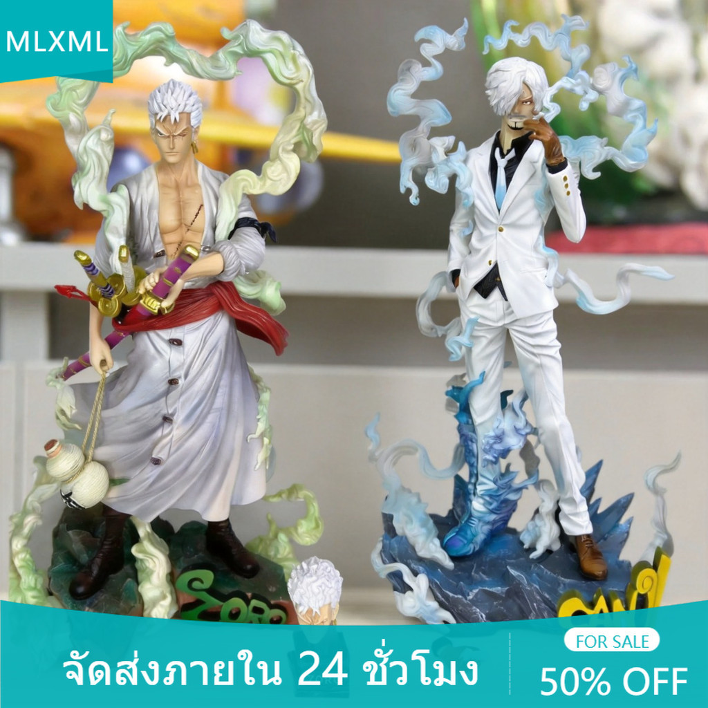30 ซม.รุ่น Q Roronoa Zoro Sanji Nika Luffy ONE PIECE อะนิเมะคอสเพลย์ Action Figure ตุ๊กตาสะสมของเล่นของขวัญสําหรับเด็กตกแต่งบ้านเครื่องประดับประติมากรรม MLML