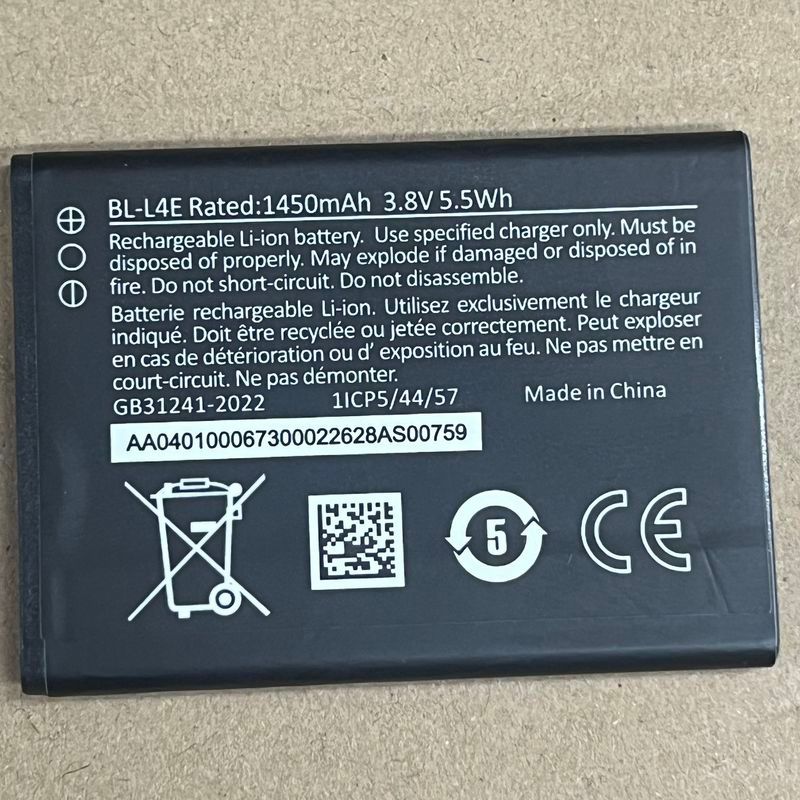 BL-L4E เหมาะสําหรับแบตเตอรี่โทรศัพท์มือถือ Nokia 8210 4G 265/2760/272780 Flip