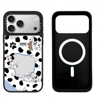 Magnetic Dalmatian สุนัขสําหรับแมวกระจกเคสโทรศัพท์สําหรับ iPhone 17 Pro Max 16 ProMax 15 14Plus 13 12 11 Anti-vibration เคสโทรศัพท์