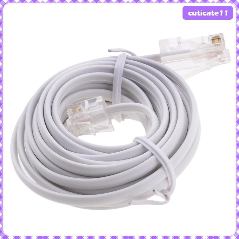 [Cuticate1] Cable : Patch Network Cable / Networking Cable, to RJ11, สายโทรศัพท์ ADSL สี่พิน