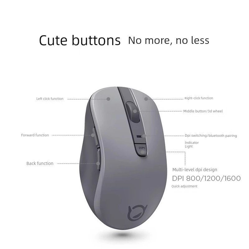 เมาส์ไร้สาย Lenovo Shin-Chan Bluetooth โหมดคู่ thumbnail 3