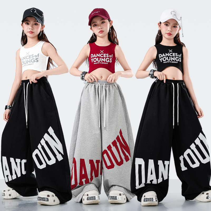 ชุดเต้นเด็กพร้อมส่ง เสื้อครอป ชุดร้องเพลงเด็กผู้หญิง เต้นโคฟเวอร์ ชุด hip hop เต้นแจ๊ส แดนเซอร์ cover dance ฮิปฮอป เท่ๆซ้อม การแสดง