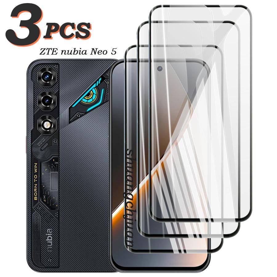 3 ชิ้นสําหรับ Nubia Neo 5 หน้าจอกระจกนิรภัยฟิล์ม HD ป้องกันหน้าจอสําหรับ Nubia Neo 5 GT, Nubia Neo 5