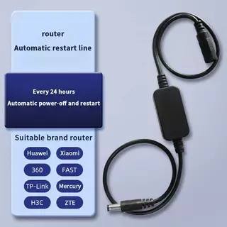 Vareno 24H การตั้งค่าปิดเครื่องอัตโนมัติ DC 5V-15V rebooter WiFi รีเซ็ตเราเตอร์ตั้งเวลารีสตาร์ทโมดูล