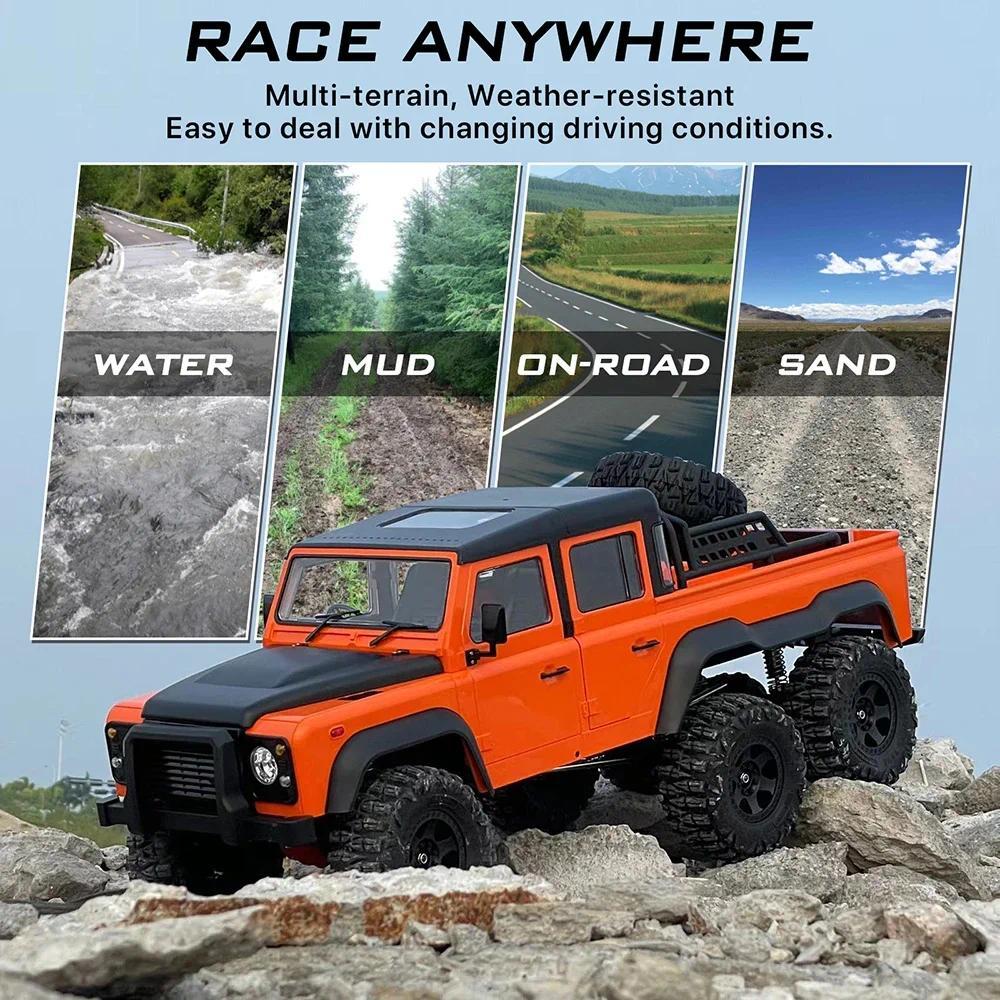 AUSTARHOBBY 1/10 AXX6 6X6 RTR ไฟฟ้ารีโมทคอนโทรลรถ Hard Shell RC Crawler Rc รถบรรทุก Rc รถสําหรับผู้ใ