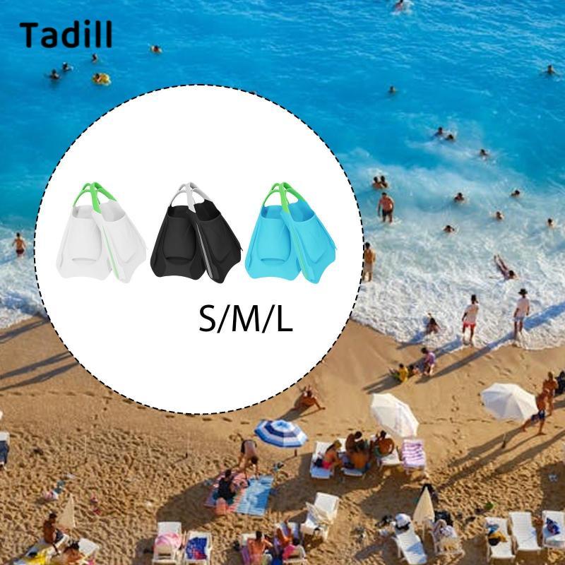 Tadill 2x Swim Training Fins Swim Flippers Freediving Equipment Short Flippers Sports