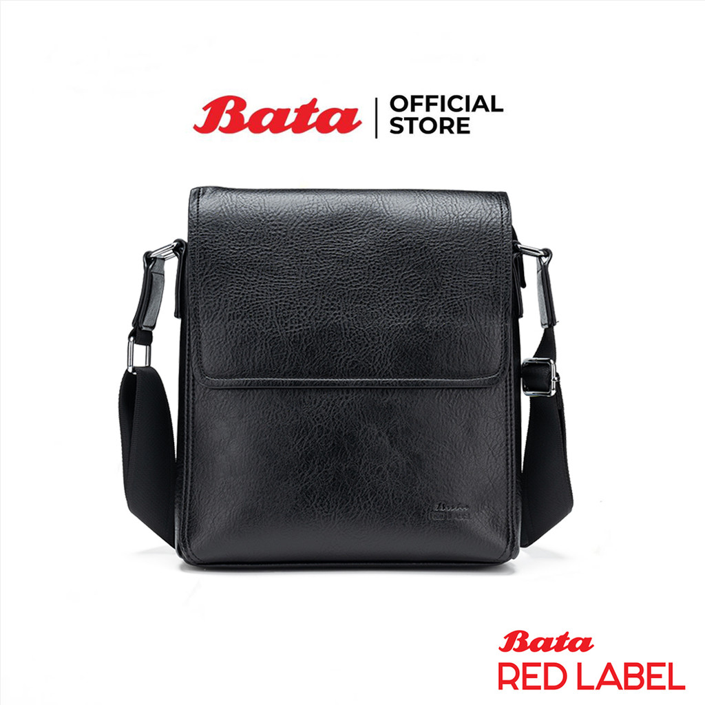 Bata บาจา MENS BAGS กระเป๋าผู้ชาย แมนเสจเจอร์ สีดำ รหัส  9046156