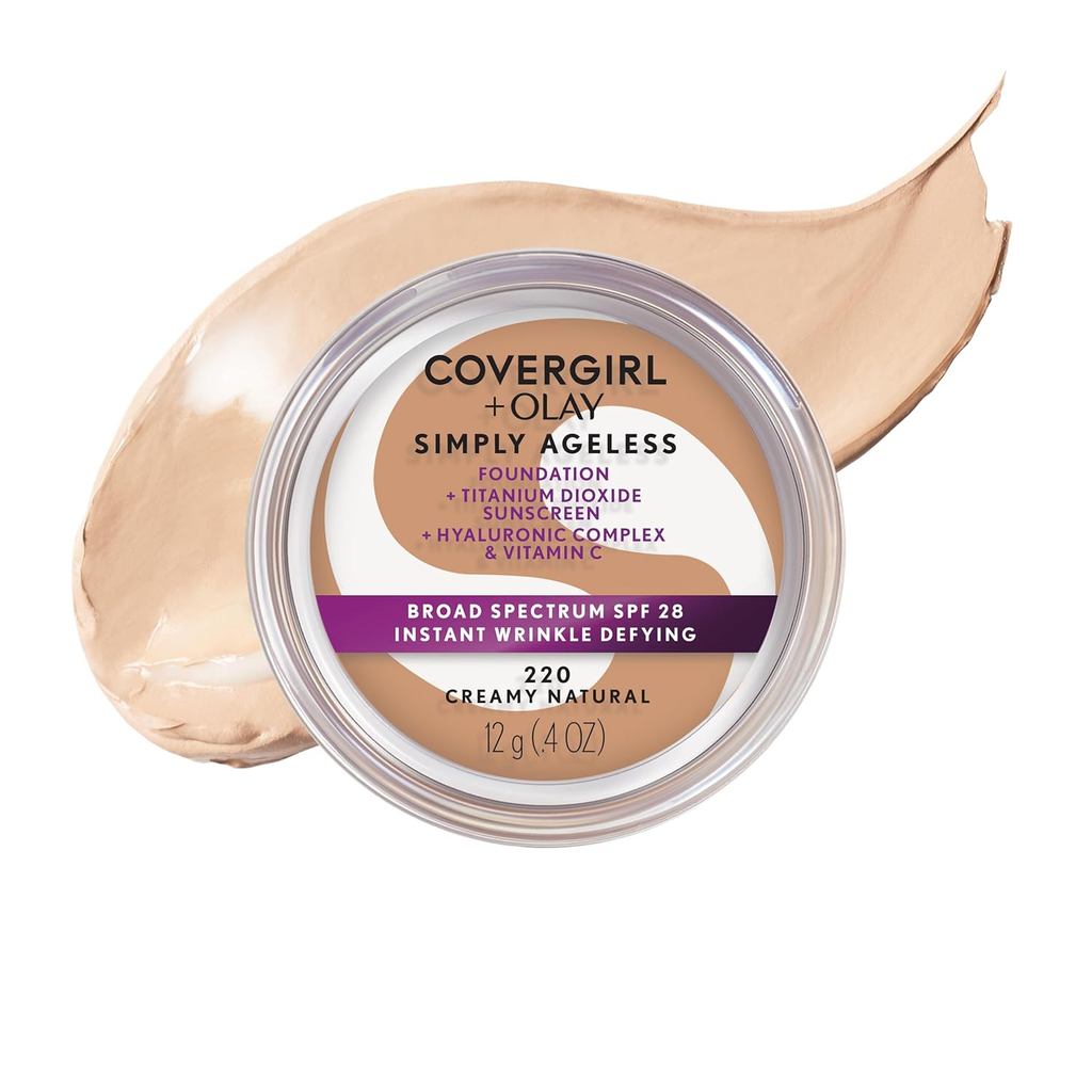 COVERGIRL&OlaySiplyAgeless InstantWrinkle-DefyingFoundation,y0.44FlOz(Packof1) 6F0B