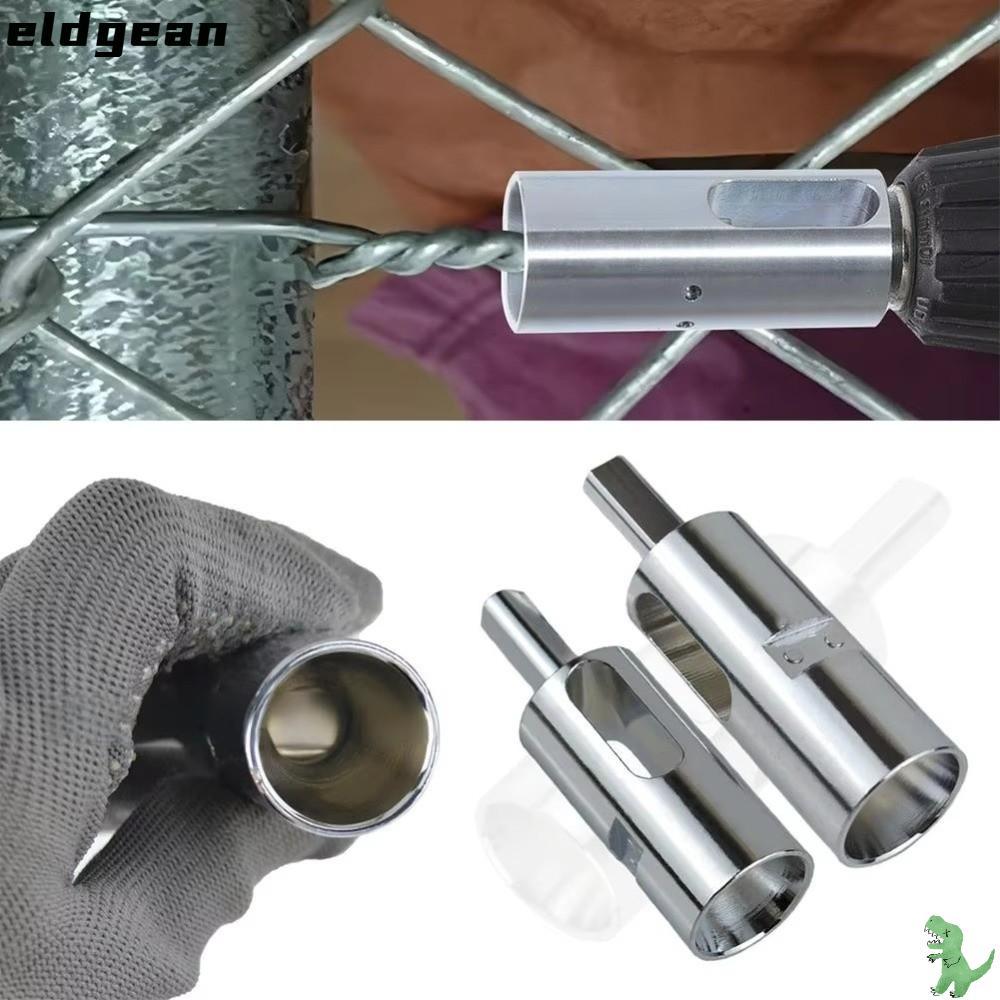 ELDGEAN สว่านไฟฟ้า Twister, Multi-functional Knotted Tie Wire Twister เครื่องมือลวดเหล็ก, เจาะ Chuck เครื่องมือแบบพกพาสามเหลี่ยม Shank Knottedr