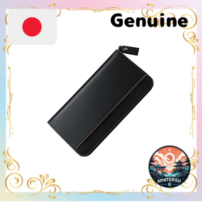 [Erisea] Wallet for Men Long Wallet Genuine Leather Large Capacity Box-Type Coin Pocket Holds 16+ Ca