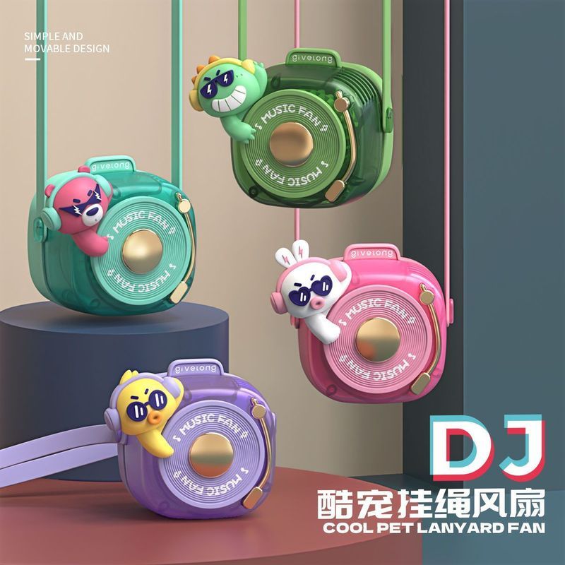 DJ Cool Pet Leafless พัดลมห้อยคอ usb อายุการใช้งานแบตเตอรี่ยาวนานแบบพกพา Mini ใหม่ [คลังสินค้าพร้อม]
