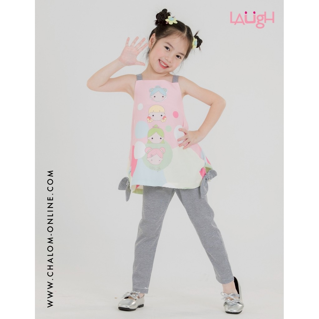 𝐋𝐀𝐔𝐆𝐇 𝐂𝐮𝐭𝐢𝐞 ชุดเซ็ทเสื้อ+กางเกงขายาว : MS LA 234+235 CU47
