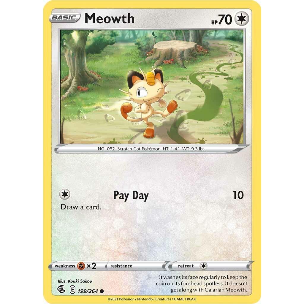 [Binder Condition] Meowth 199 Pokemon Fusion Strike
