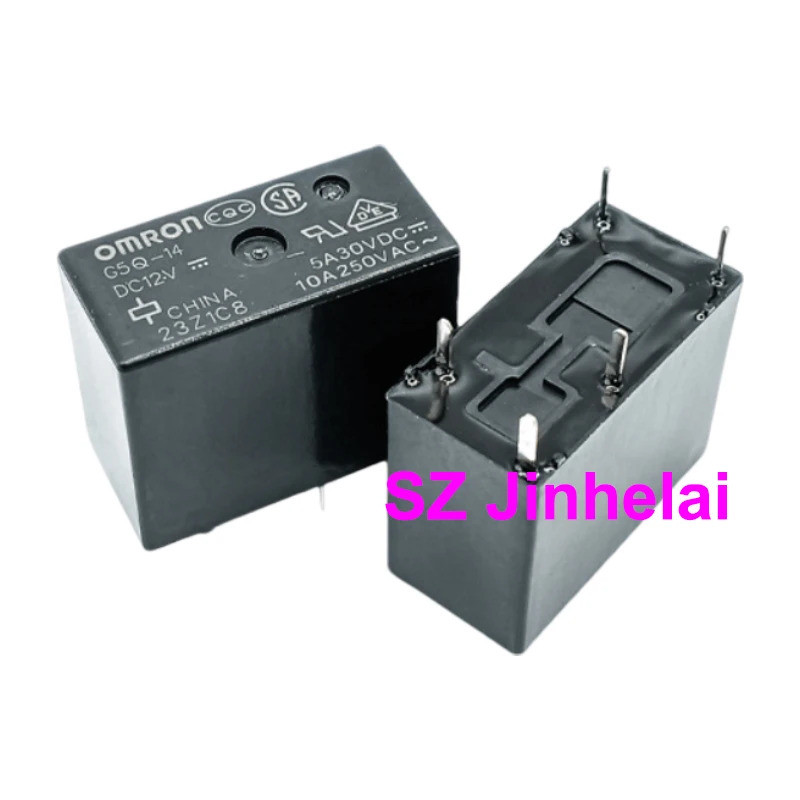 10pcs รีเลย์แท้ DC24V DC12V DC5V реле G5Q-1A G5Q-1A4 G5Q-14 5VDC 12VDC 24VDC