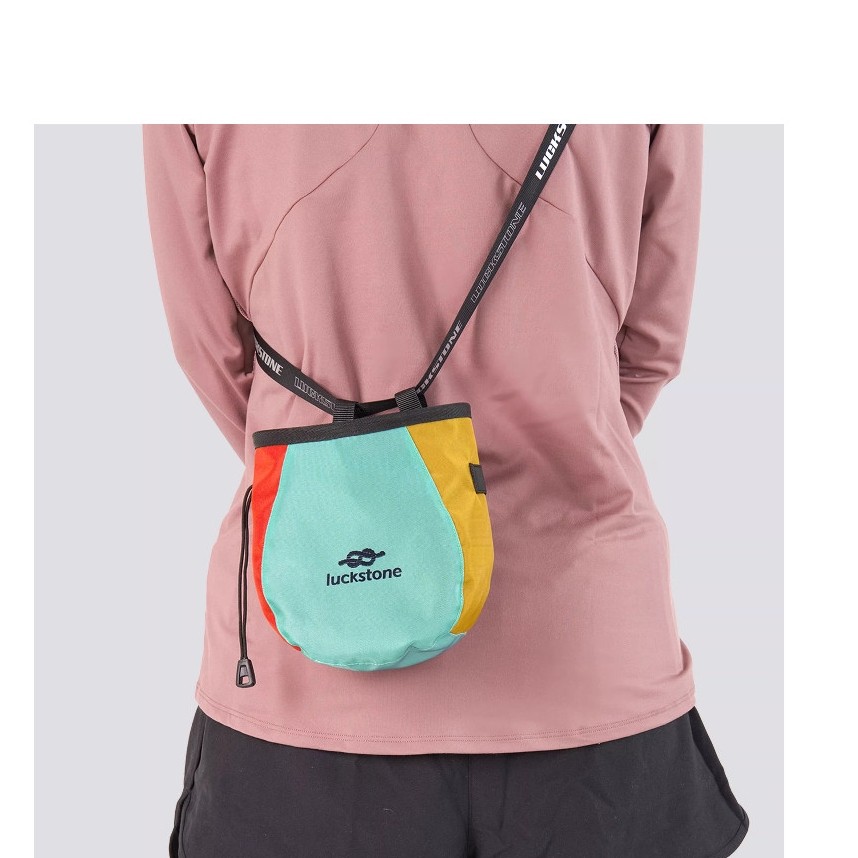 LUCKSTONE Rock Climbing Climbing Magnesium Powder Bag น้ําหนักเบาทนต่อการสึกหรอ Water-Repellent Pet 
