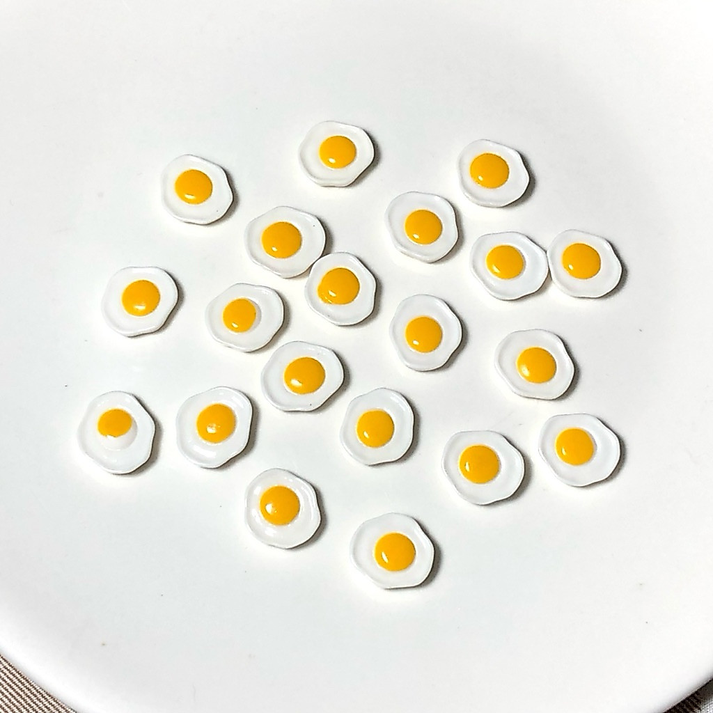 เรซิ่นไข่ดาว🍳 10ชิ้น พร้อมส่งจากไทย