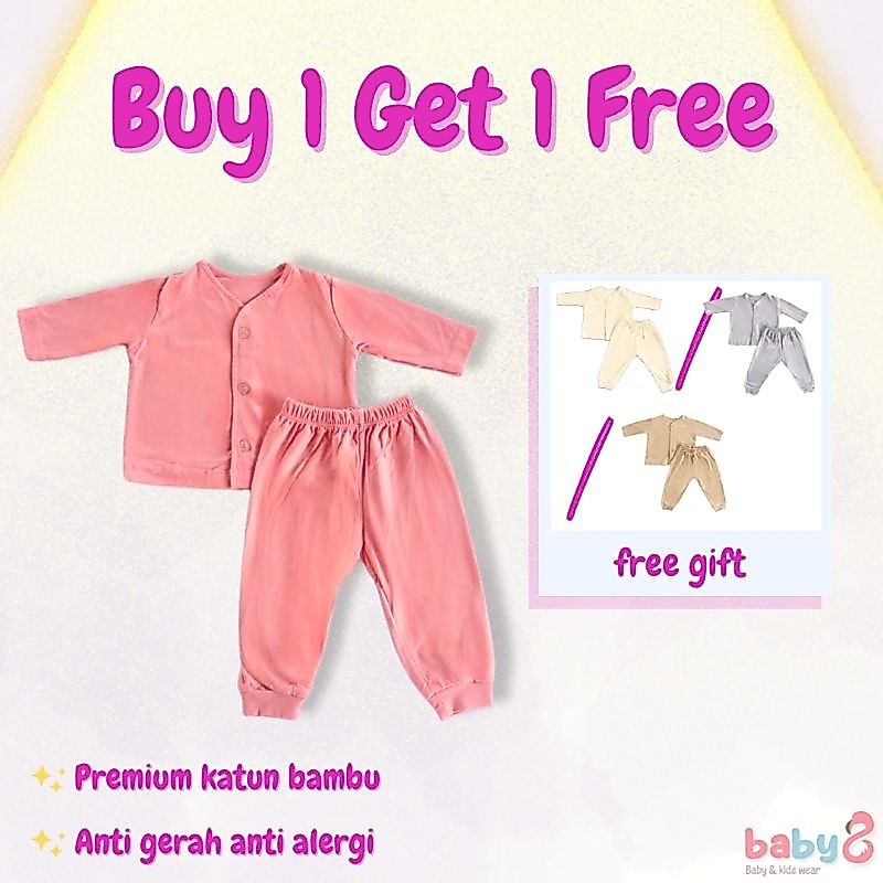 KATUN Baby 8 - ANTI-SHOOT Baby PAJAMAS / PAJAMAS Set Cotton Bamboo / Bamboo Cotton Baby Pajamas Set