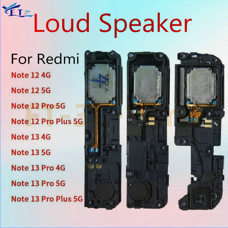 Loud ลําโพงเสียง Buzzer สําหรับ Xiaomi Redmi หมายเหตุ 12 12R 12S 13 13R 14 Turbo 3 Pro Plus 4G 5G ลําโพง Flex Cable อะไหล่ซ่อม