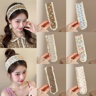 ผมโพสต์แถบคาดศีรษะแฟชั่นเกาหลีดอกไม้ Velcro Fluffy Wash Face แถบคาดศีรษะผมสติกเกอร์ Hairband อุปกรณ์เสริมผม