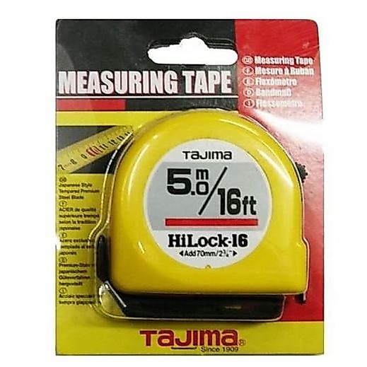 เทปวัด Tajima Meteran 5 เมตร / 5 ม. HiLock 5M/16Ft [ขายปลีก]
